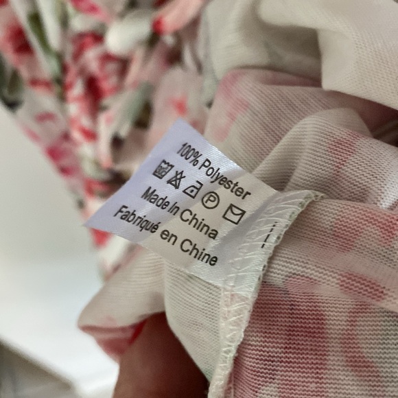 SHOW ME YOUR MUMU floral flower bath robe dressing gown roses pink green O/S - Picture 4 of 5